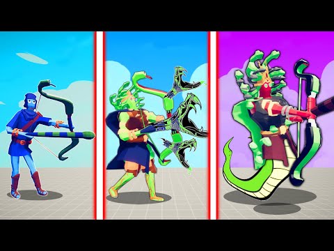 EVOLUTION OF ULTIMATE SNAKE ARCHER | TABS - Totally Accurate Battle Simulator