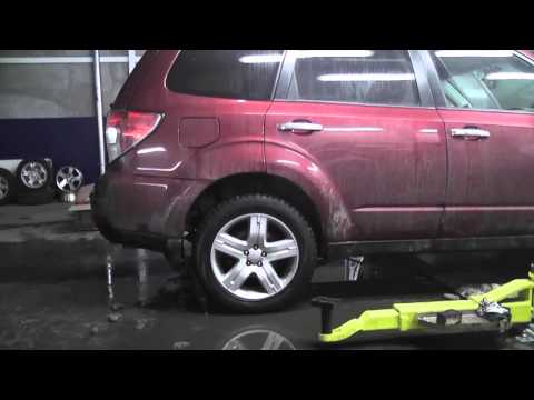 Subaru Forester OEM rear shock absorbers with springs change on "Pedders suspension"