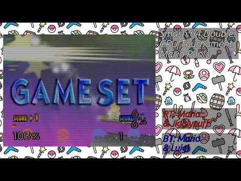 Smash 64 Doubles CPU Tournament ~ Mario Pools Pt 2