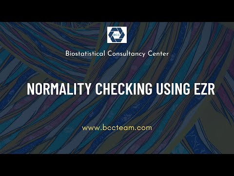 How to check the normality of data using R (EZR) software