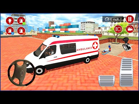 Direksiyonlu Ambulans oyunu 3D #100 American Ambulance Simulator  Ambulans oyunları Android Gameplay