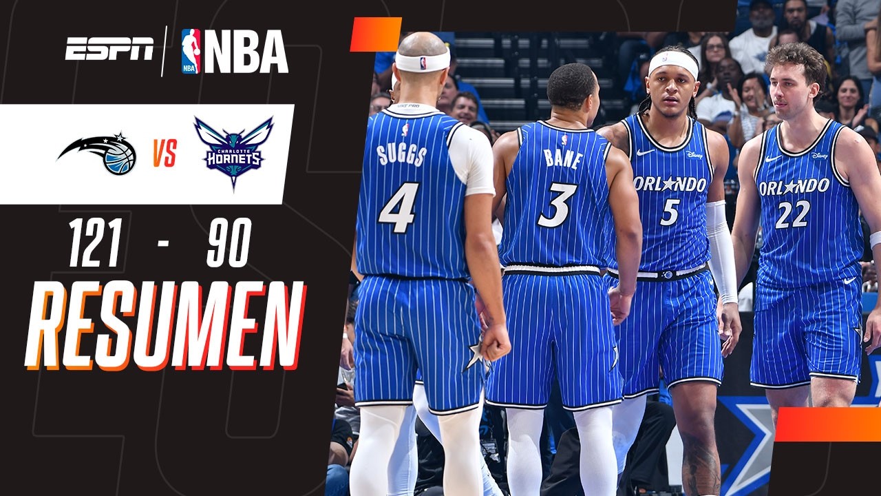 DOMINIO DEL MAGIC PARA SACAR BOLETO A PLAYOFFS | Orlando Magic 121-90 Charlotte Hornets | RESUMEN