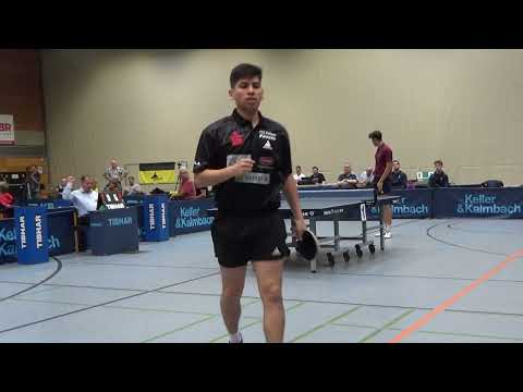 Gomez Passau vs Nunez Lampertheim20230827 Table Tennis Pokal Achtelfinale Hilpoltstein Stativ 1