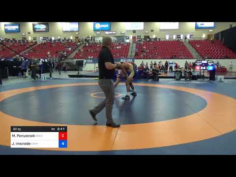 2018 Marine Corps US Open/Senior Men's Freestyle 92 Con 8 #1 - Mark Penyacsek (Road) Vs. Jeremiah