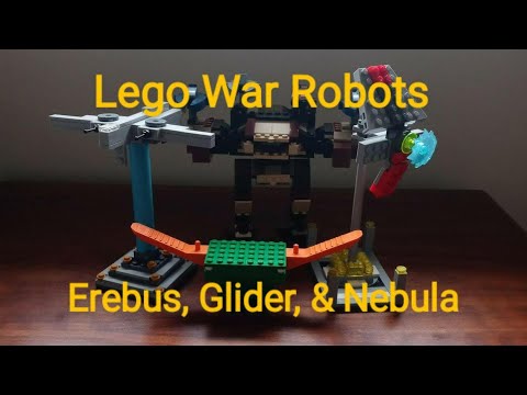 Lego War Robots Erebus, Glider, & Nebula