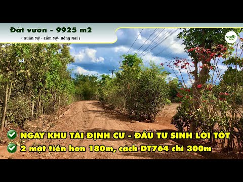 Bán vườn trái cây 2 mặt tiền ngay khu tái định cư Xuân Mỹ cách DT764 chỉ 300m