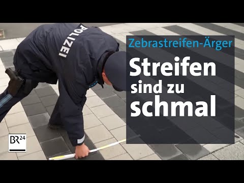 Wenn der Zebrastreifen zu schmal ist - Krumbach muss handeln | Abendschau | BR24