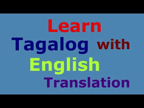 Learn Tagalog, Part 141 (Tagalog with English Translation) Useful Everyday Phrases
