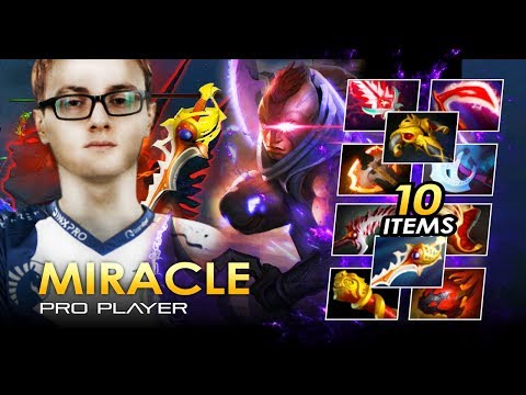 Miracle - Epic Comeback! - Anti-Mage!-New 7.10 How he can Farm so Fast - 10 Items Dota Gameplay