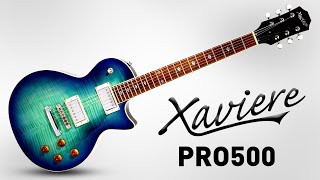 Video thumbnail for Xaviere PRO500 Carved Top Guitar with GFS Coil Tap Kwikplug Pickups by GuitarfetishTV