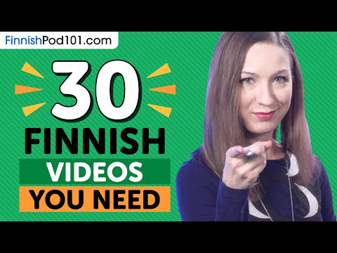 Learn Finnish: 30 Beginner Finnish Videos You Must Watch