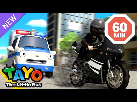 The Brave Police Car Pat Compilation | Vehicles Cartoon for Kids | Tayo English Episodes