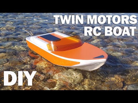 How To Make Fast Twin Motor RC Boat. Diy Foam Model Boat