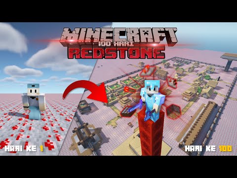 GELOO! - 100 Days in Minecraft But FULL REDSTONE ONLY ⚡⚡!!!