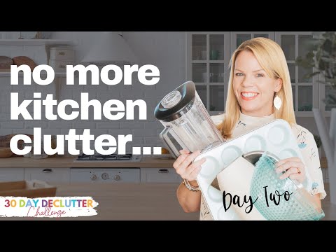 Clutter-Free Kitchen Counters - Day 2 - 30 Day Declutter Challenge