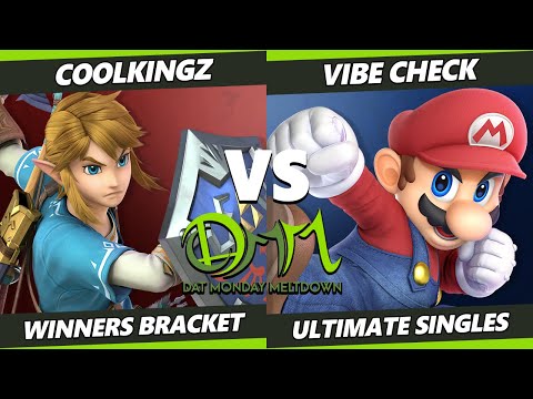 DAT Monday Meltdown 219 - Coolkingz (Link) Vs. vibe check (Mario) SSBU Ultimate Tournament