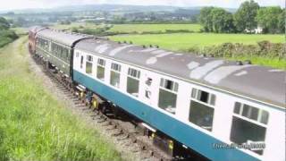 preview picture of video '(HD) D1062 WESTERN COURIER Leaves Doniford Halt 14th June 2009'