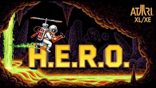 H.E.R.O. - Atari XL/XE (Gameplay)