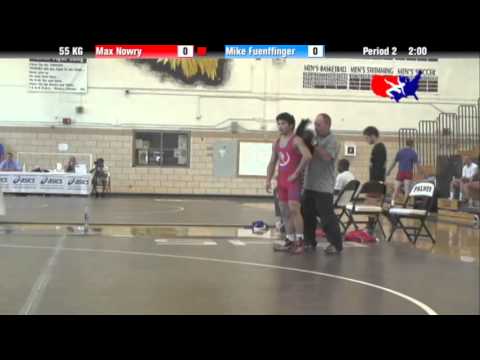 2012 Univ. WTT: 55 KG - Max Nowry (NYAC) vs. Mike Fuenffinger (Minnesota Storm)