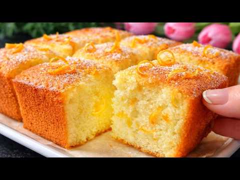 Grandma’s yogurt orange cake in 5 minutes — melts in your mouth! 🍊 No scales needed.