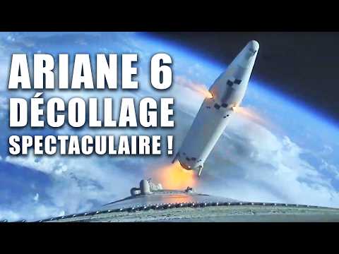 SPECTACULAR IMAGES of the Ariane 6 takeoff! (Replay)