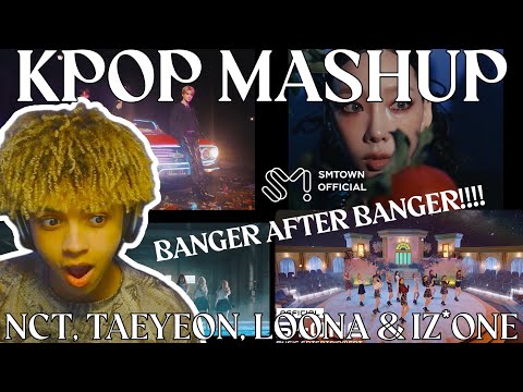 KPOP MASHUP- NCT DOJAEJUNG, TAEYEON, LOONA & IZ*ONE | REACTION | GIVE ME MUSIC PT.7