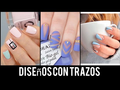 #diseñosuñas #nails #tendecias2021           ❤️DISEÑOS DE UÑAS CON TRAZOS ❤️ TENDENCIA 2021 #acrilyc