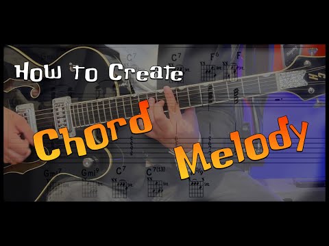 How to create a SIMPLE Chord Melody Guitar Solo. With TABs