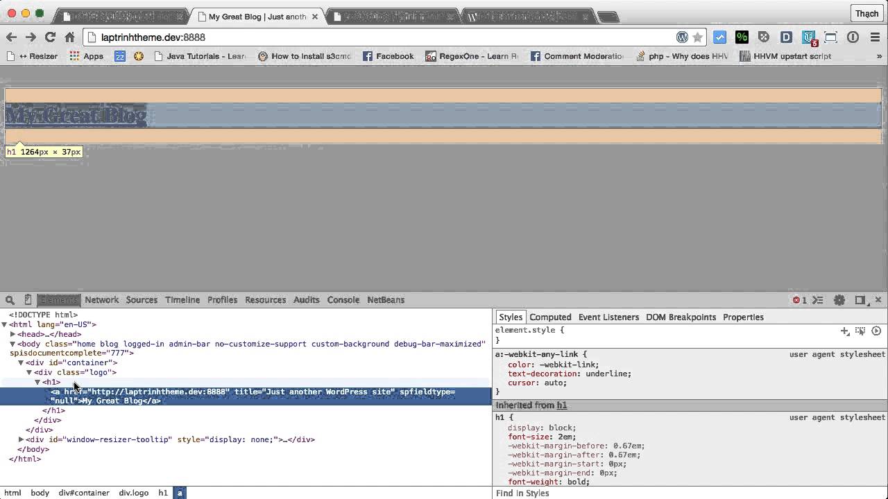 [Lập trình theme WordPress - 05] Code cho header.php