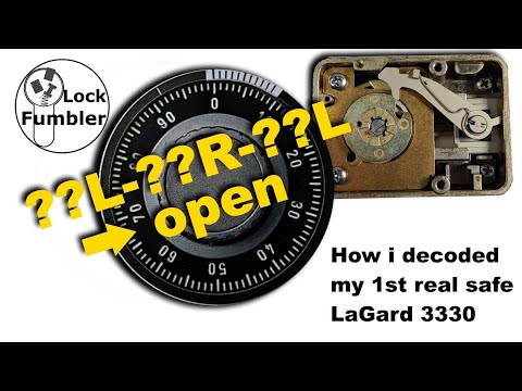 [176] How i decoded my first real safe, LaGard3330 group 2 combination lock