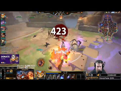 OVER 400 DAMAGE CRITS AT THE 5 MINUTE MARK?!?! | Incon | Smite