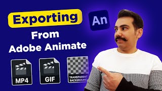 How to Export Animation in Adobe Animate | MP4, GIF & Transparent Background