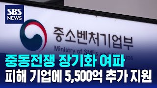 중동전쟁 장기화 여파..피해 기업에 5,500억 추가 지원 / SBS / 경제365
