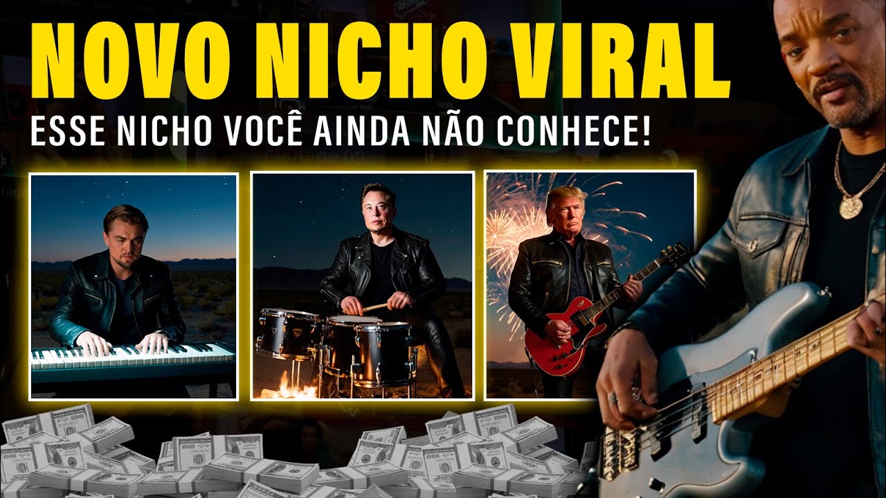 Trump, Musk, Di Caprio e Will Smith | NICHO SUPER VIRAL PARA YOUTUBE DE MÚSICA