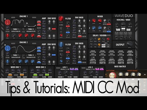 Using MIDI CC for Modulation with WaveDuo