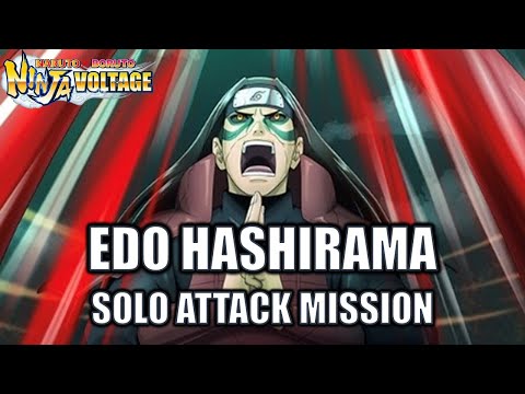 GOD-TIER? Edo Hashirama Solo Attack Mission (Sage Mode) | Naruto x Boruto Ninja Voltage
