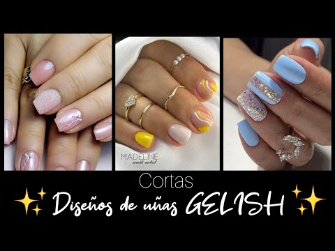 NAILS GELISH 2023👉 UÑAS CORTAS #diseñosdeuñas #acrylicnails #nails #uñasnaturales #uñasprincipiantes