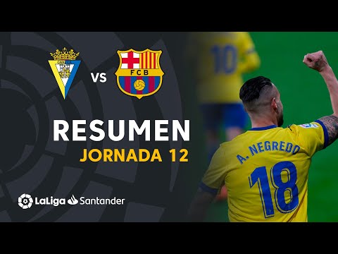 Resumen de Cádiz CF vs FC Barcelona (2-1)