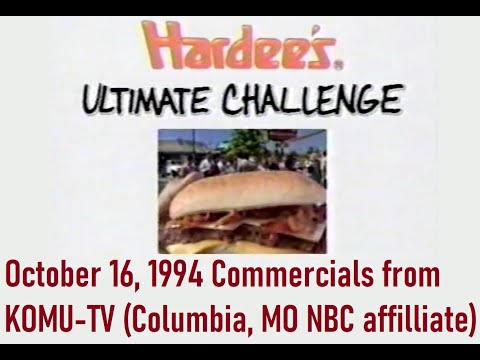 October 16, 1994 Commercials from NBC (Columbia, Missouri affiliate KOMU TV 8)