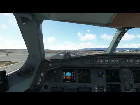 Airbus 330 pousando no aeroporto Barcelona-El Prat
