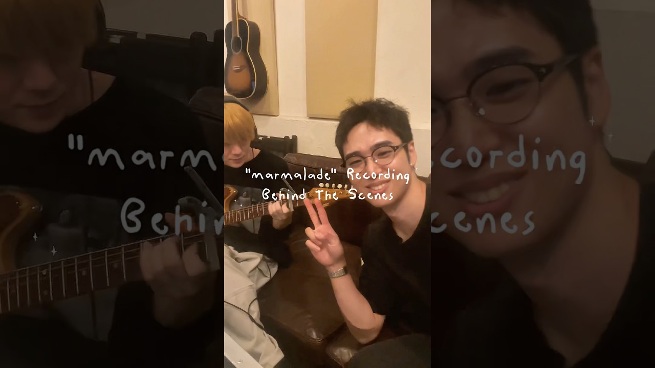 "Marmalade" Recording Behind The Scenes🍊⭐️ #anewhite #邦ロック #jpop #新曲