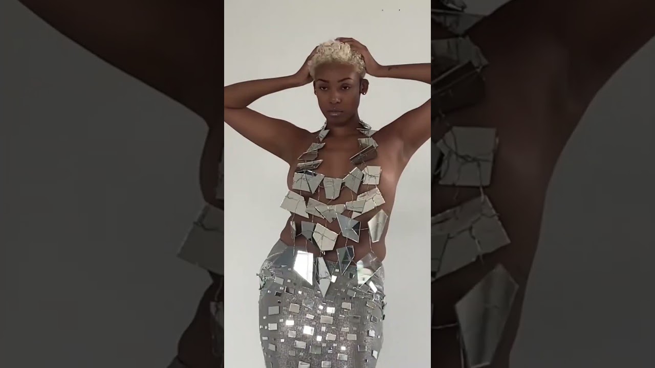 Fayality Disco ball artist!#sculpture #fashion #mosaicart #discoball #mirrors #discodecor #diy