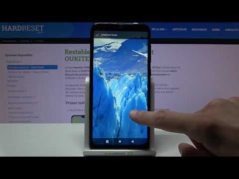Cómo cambiar fondo de pantalla en Oukitel C15 Pro - personalizar pantalla de inicio y de bloqueo