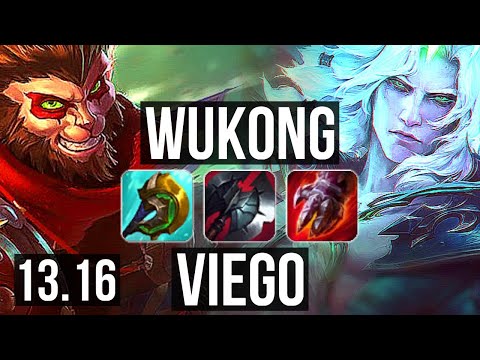 WUKONG vs VIEGO (JNG) | Penta, 2.2M mastery, Legendary, 300+ games | EUW Master | 13.16