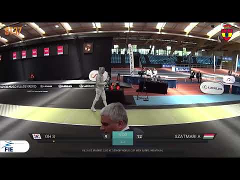 Madrid World Cup 2023 SMS - L16 - Oh Sanguk KOR v Andras Szatmari HUN