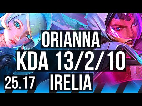 ORIANNA vs IRELIA (MID) | Legendary | KR Master | 25.17