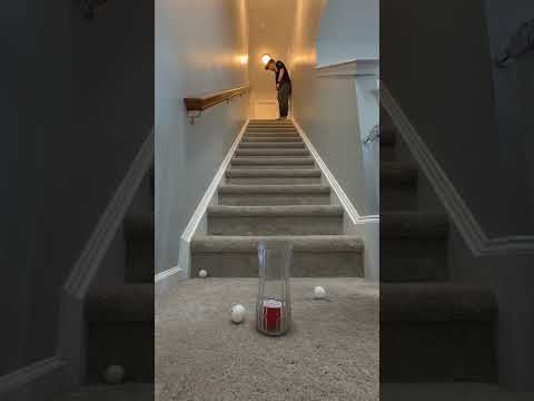 IMPOSSIBLE VASE CUP SHOT! #trickshots #youtubeshorts #familyfun #dudeperfect #shorts #viral #youtube