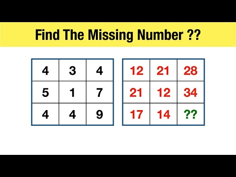 Part of a video titled Can You Find The MIssing Number ?? || infosys puzzle solving questions