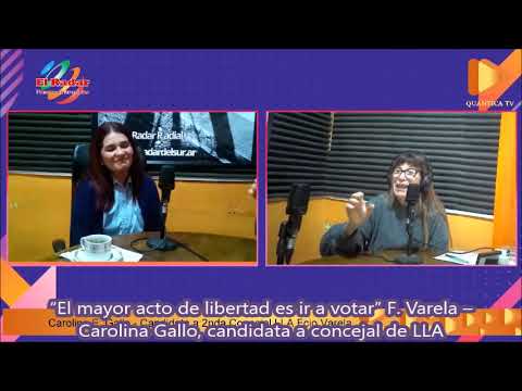 F. Varela – Carolina Gallo, candidata de LLA: “El mayor acto de libertad es ir a votar”