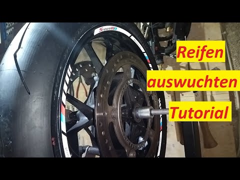 Motorradreifen auswuchten - Tutorial